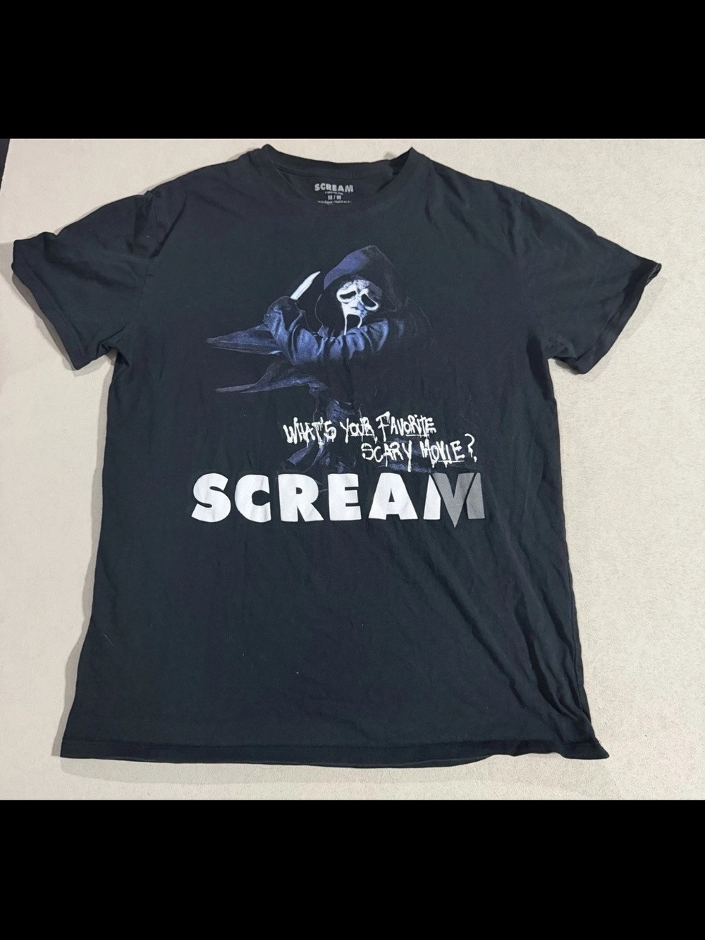 Scream Graphic Short Sleeve Tee - Black